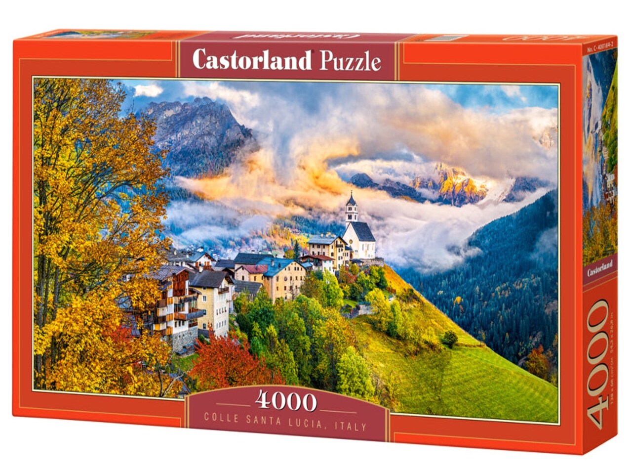 4000 Piece Jigsaw Puzzles, Colle Santa Lucia, Italy, Mountain Landscape, Adult Puzzles, Castorland C-400164-2